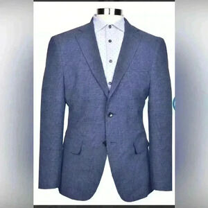 Haspel Traveler Seersucker Navy Wool Glenplaid Sports Coat
